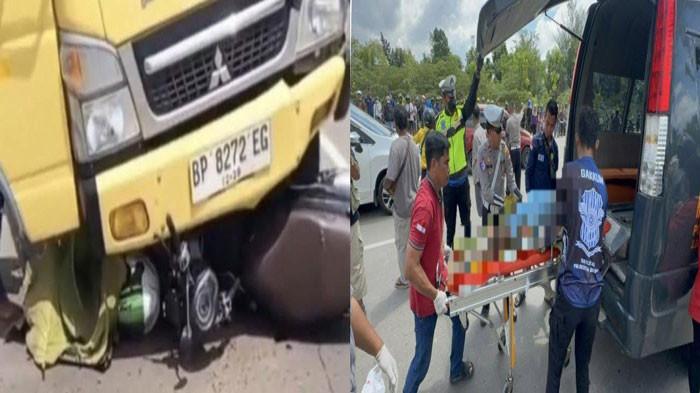 Kumpulan Fakta Hasil Olah TKP Kecelakaan Maut Pengemudi Motor Masuk Kolong Truk di Batam